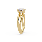 Exquisite Princess Cut Diamond Split Dual-Band Ring