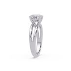 Exquisite Princess Cut Diamond Split Dual-Band Ring