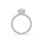 Exquisite Oval Cut Diamond Split Dual-Band Ring