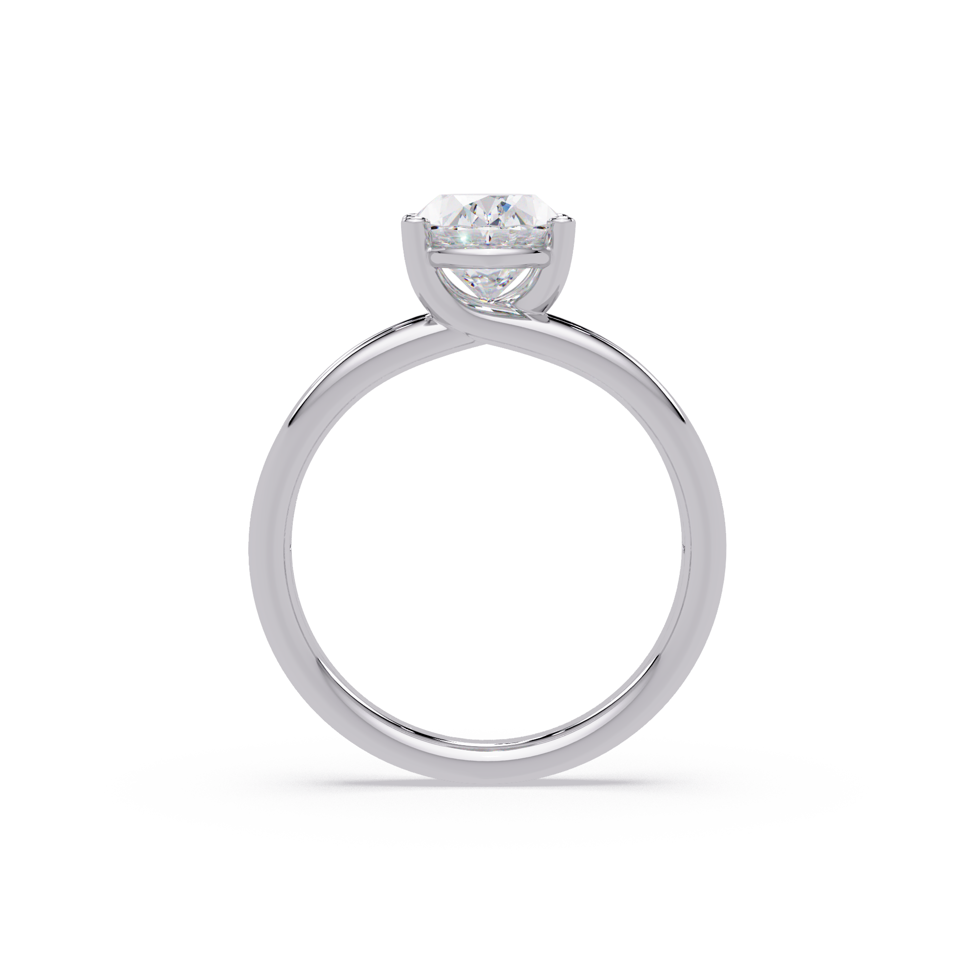Exquisite Oval Cut Diamond Split Dual-Band Ring