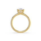 Exquisite Oval Cut Diamond Split Dual-Band Ring