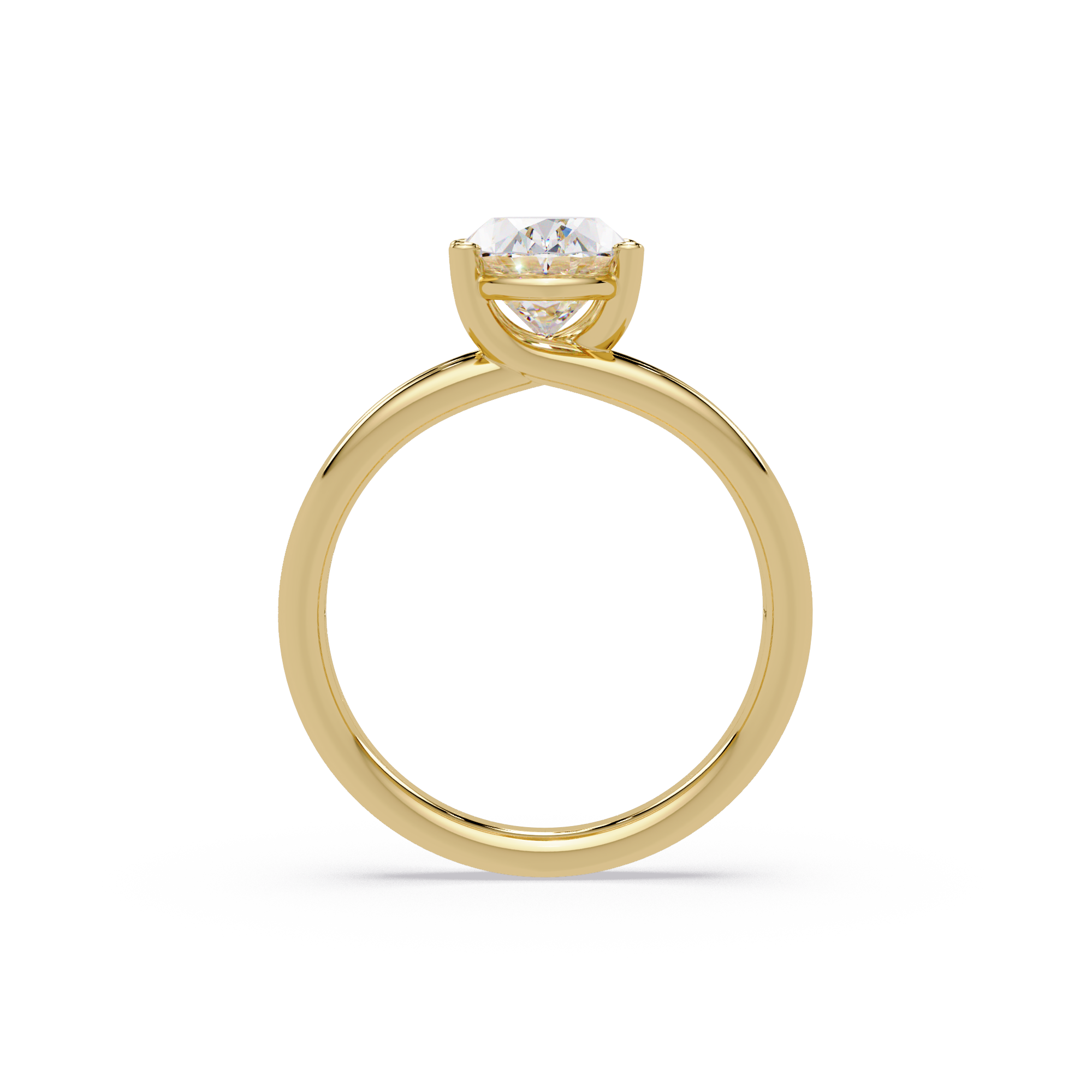 Exquisite Oval Cut Diamond Split Dual-Band Ring