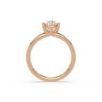 Exquisite Oval Cut Diamond Split Dual-Band Ring