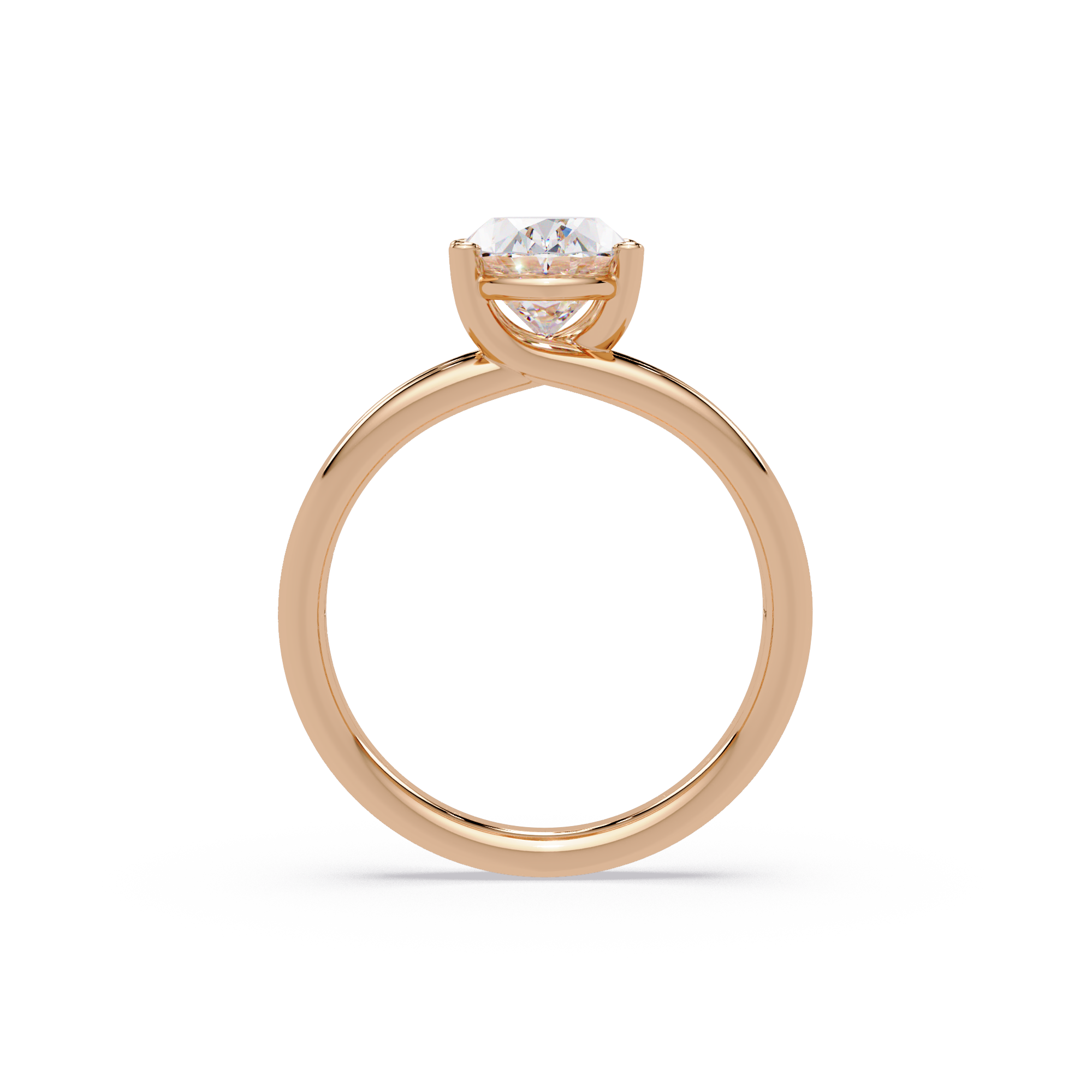 Exquisite Oval Cut Diamond Split Dual-Band Ring