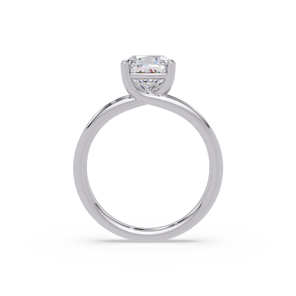 Exquisite Cushion Cut Diamond Split Dual-Band Ring