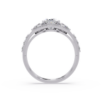 Exquisite Vintage Multi-Shape Diamond Halo Cluster Ring