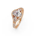 Exquisite Vintage Multi-Shape Diamond Halo Cluster Ring