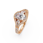 Exquisite Vintage Multi-Shape Diamond Halo Cluster Ring
