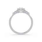 Artisan East-West Emerald Cut Diamond Ring