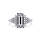 Artisan East-West Emerald Cut Diamond Ring