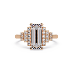 Artisan East-West Emerald Cut Diamond Ring
