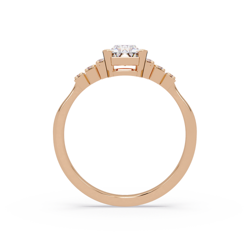 Artisan East-West Emerald Cut Diamond Ring