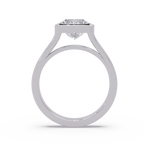 Modern Bezel Set Princess Cut Diamond Ring