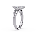 Marquise Cut Diamond Split Shank Solitaire Engagement Ring