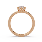 Marquise Cut Diamond Split Shank Solitaire Engagement Ring