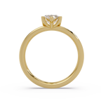 Marquise Cut Diamond Split Shank Solitaire Engagement Ring