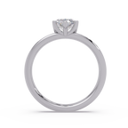 Marquise Cut Diamond Split Shank Solitaire Engagement Ring
