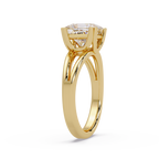 Princess Cut Diamond Split Shank Solitaire Engagement Ring