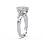 Princess Cut Diamond Split Shank Solitaire Engagement Ring