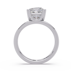 Princess Cut Diamond Split Shank Solitaire Engagement Ring