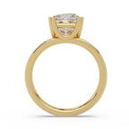 Princess Cut Diamond Split Shank Solitaire Engagement Ring