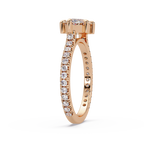 East-West Marquise Cut Diamond Engagement Ring