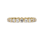 Round Cut Diamond Bezel Set Eternity Ring