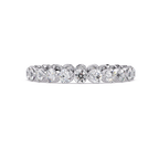 Round Cut Diamond Bezel Set Eternity Ring