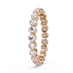 Round Cut Diamond Bezel Set Eternity Ring