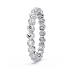 Round Cut Diamond Bezel Set Eternity Ring