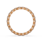 Round Cut Diamond Bezel Set Eternity Ring