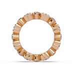 Heart Shape Diamond Bezel Eternity Ring