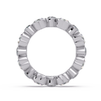 Heart Shape Diamond Bezel Eternity Ring
