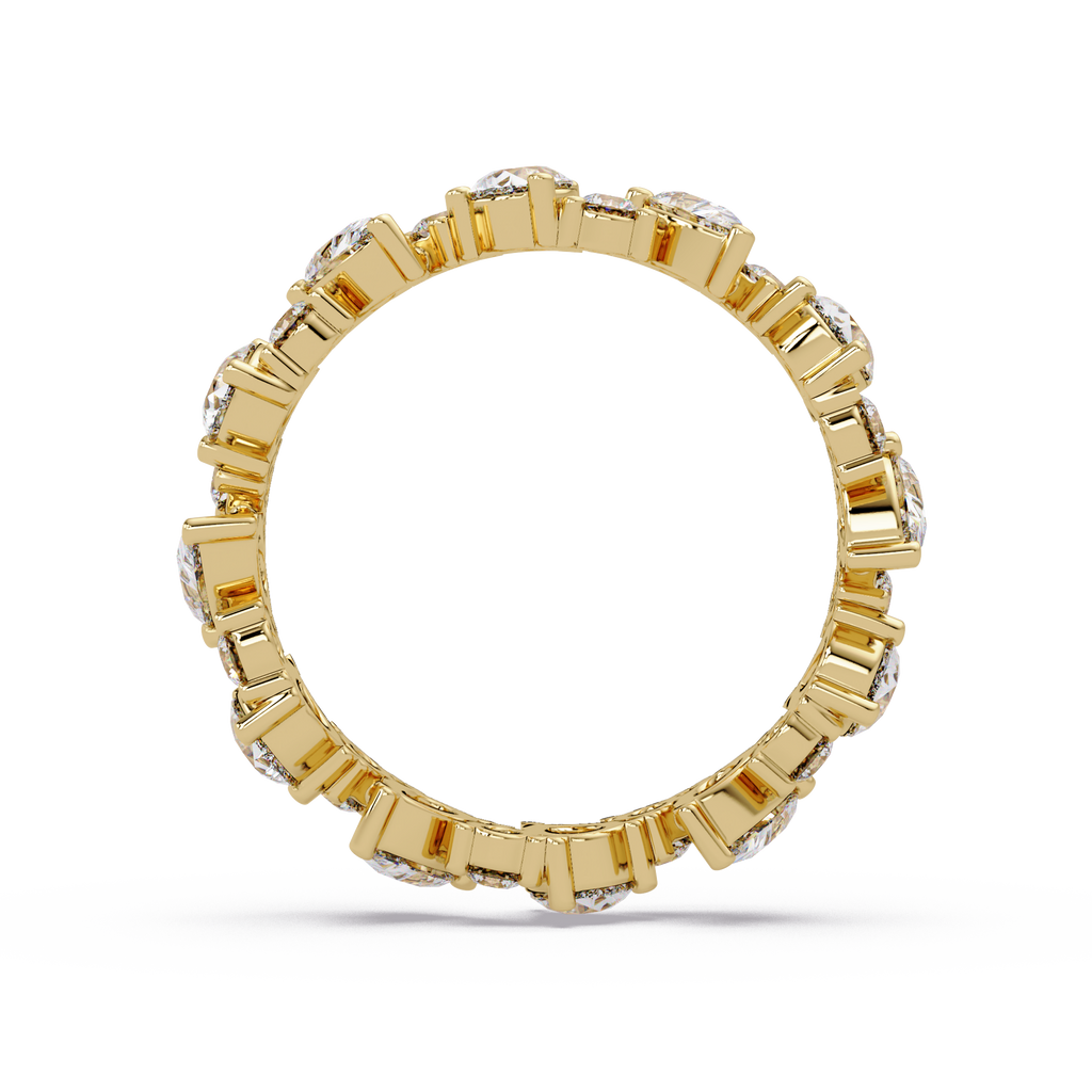 Pear & Round Cut Diamond Ladies Ring