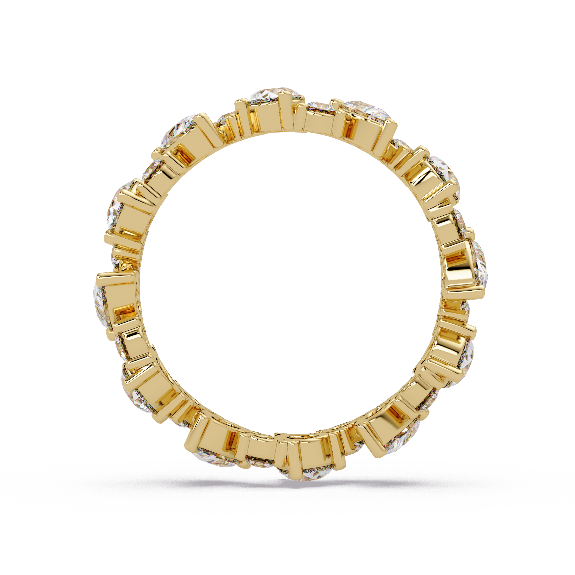 Pear & Round Cut Diamond Ladies Ring