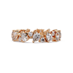 Pear & Round Cut Diamond Ladies Ring
