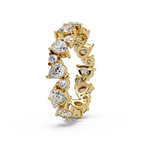 Pear & Round Cut Diamond Ladies Ring