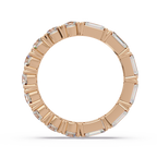 Round & Emerald Cut Diamond Eternity Ring