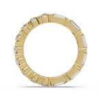 Round & Emerald Cut Diamond Eternity Ring