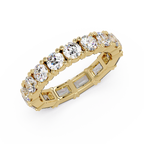 Round & Emerald Cut Diamond Eternity Ring