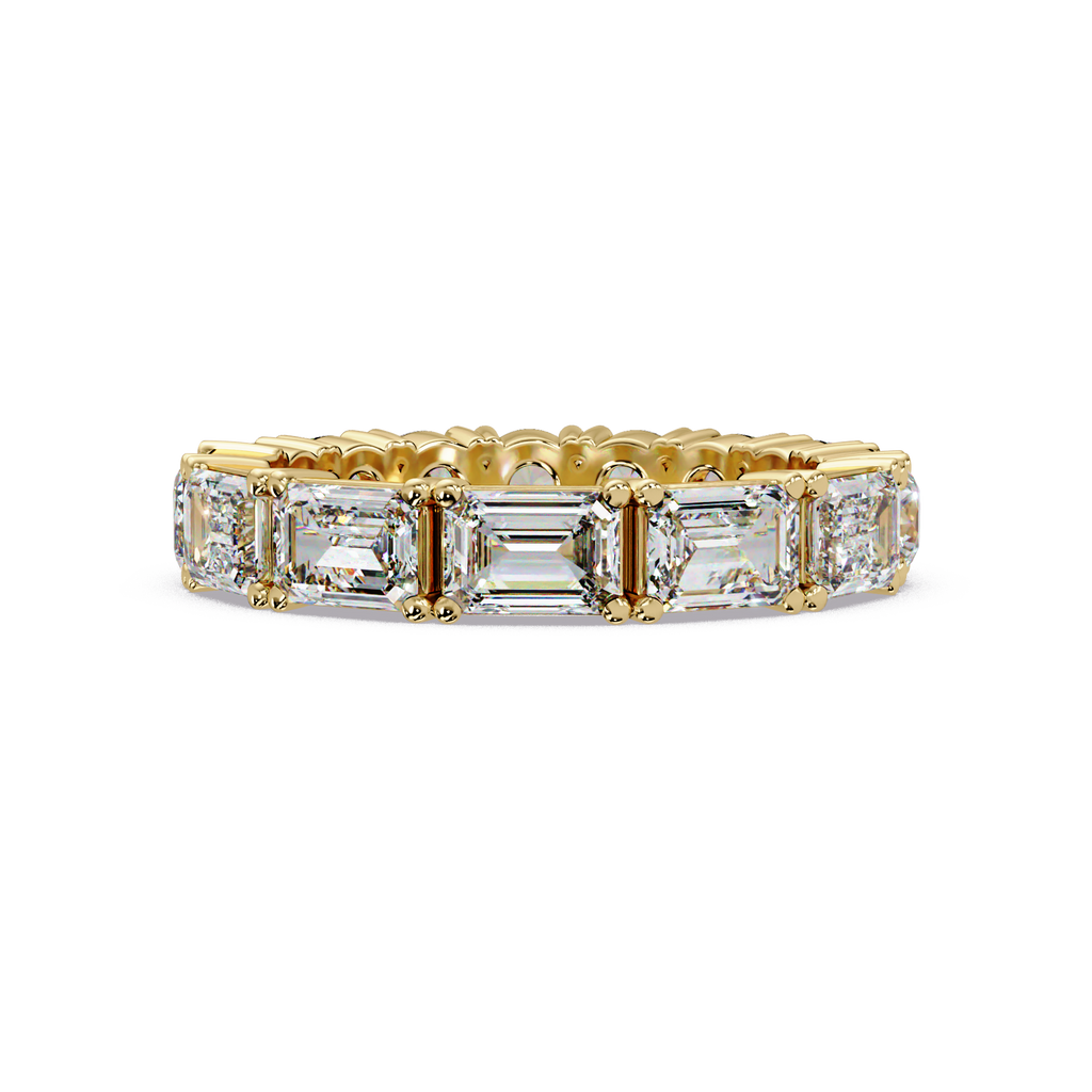 Round & Emerald Cut Diamond Eternity Ring