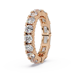 Round & Emerald Cut Diamond Eternity Ring