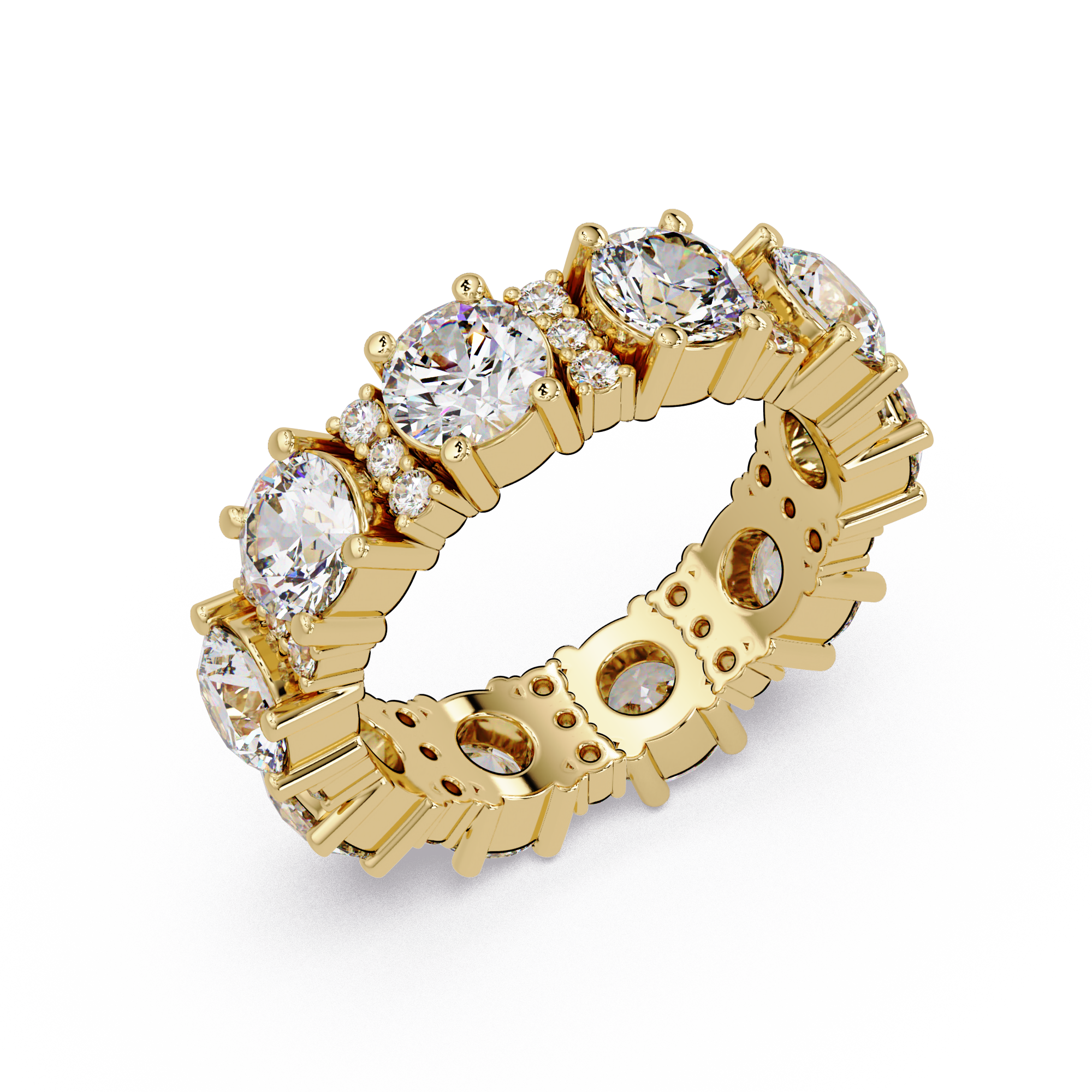 Round Cut Diamond Ladies Ring