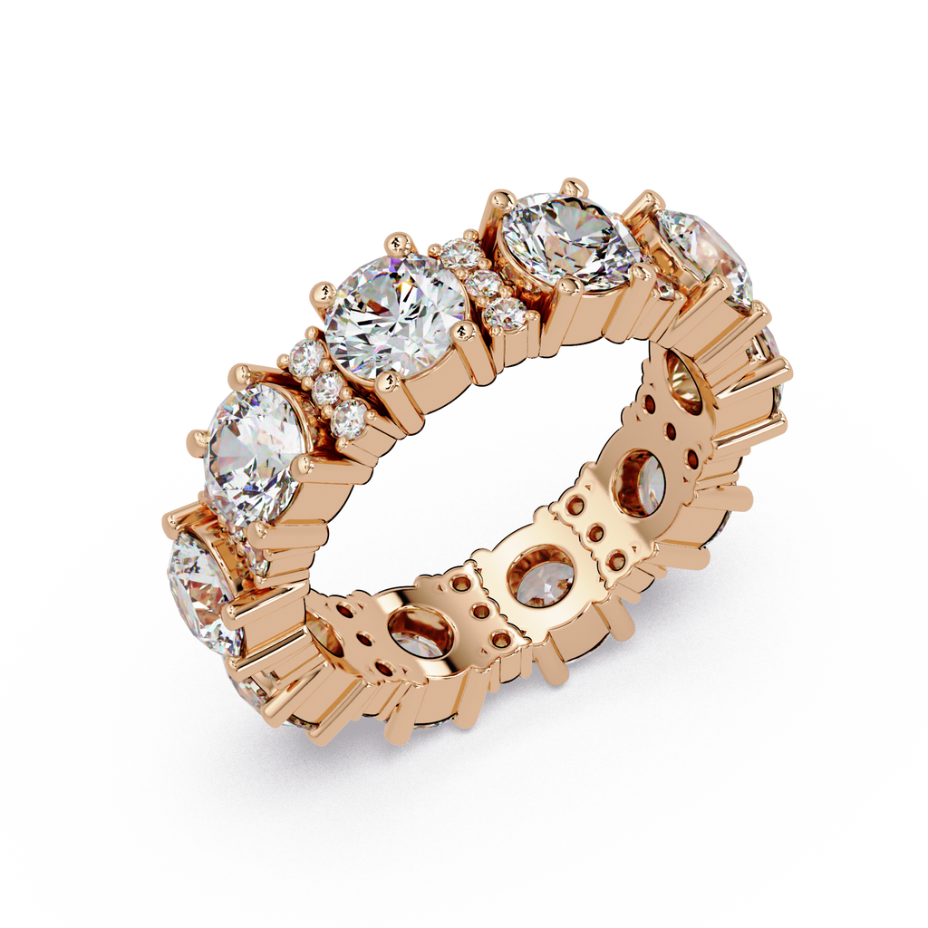 Round Cut Diamond Ladies Ring