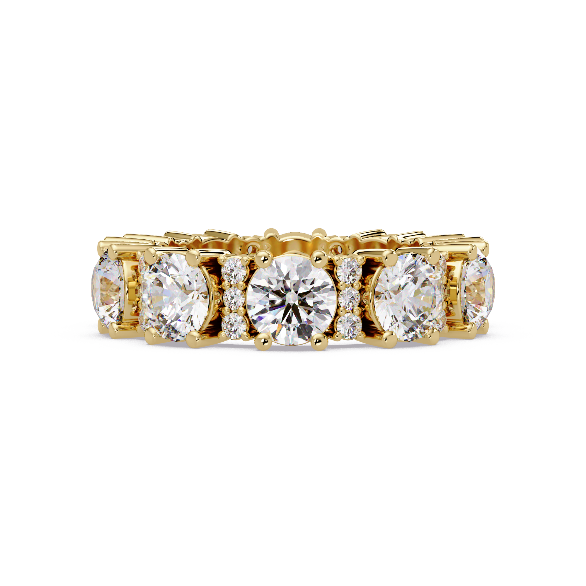 Round Cut Diamond Ladies Ring