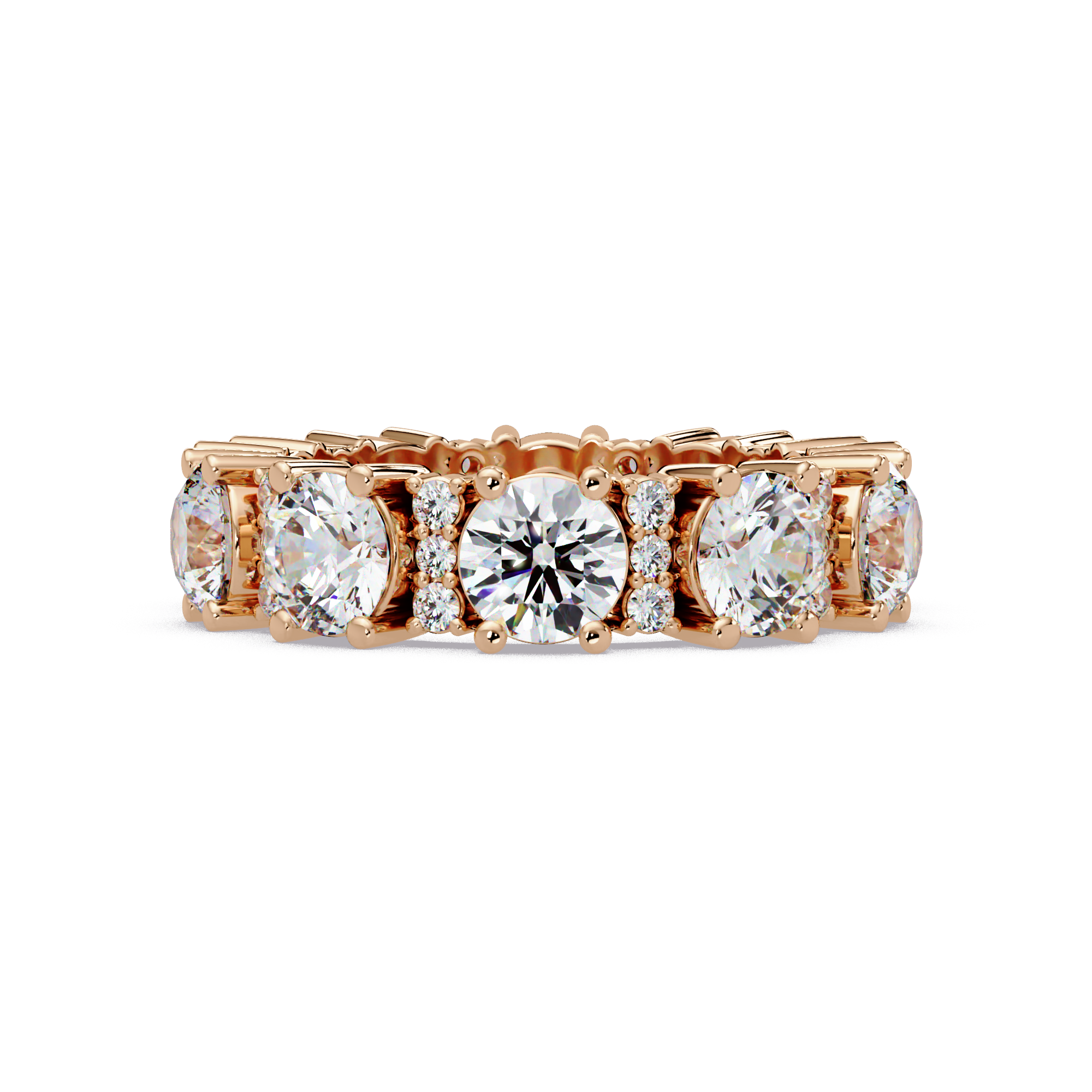 Round Cut Diamond Ladies Ring
