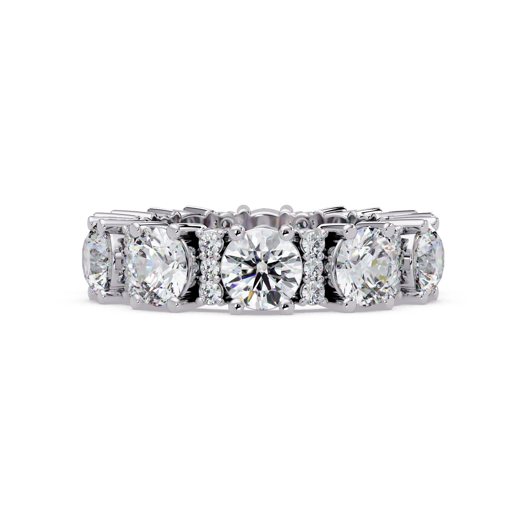 Round Cut Diamond Ladies Ring