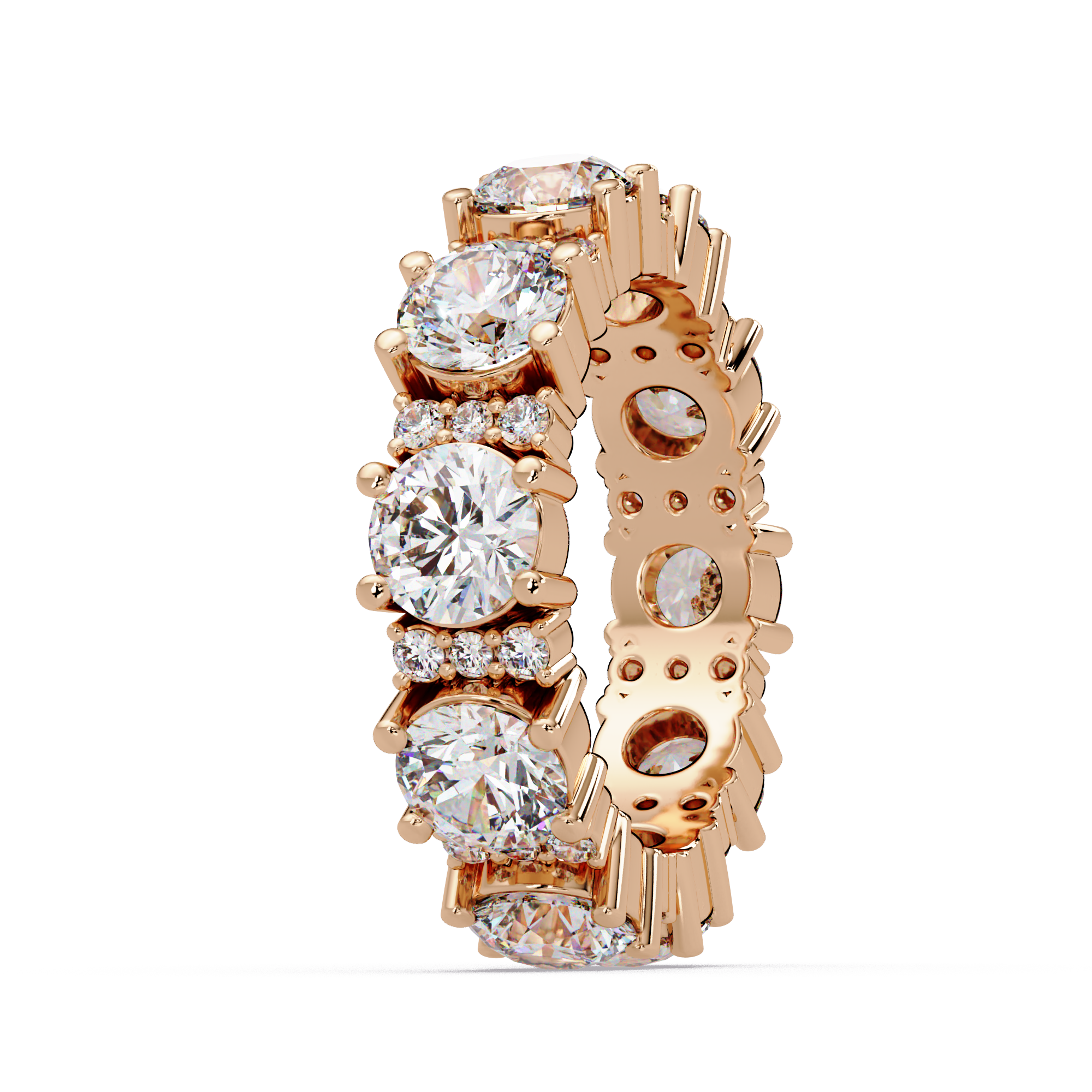 Round Cut Diamond Ladies Ring