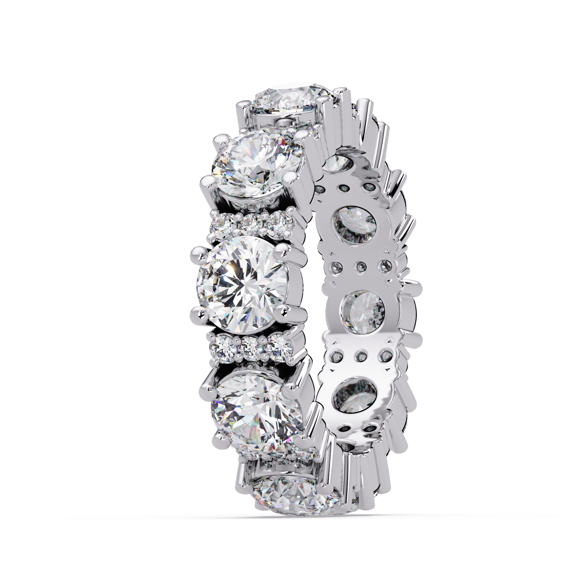 Round Cut Diamond Ladies Ring