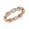 Marquise and Round Cut Diamond Vine Ladies Ring